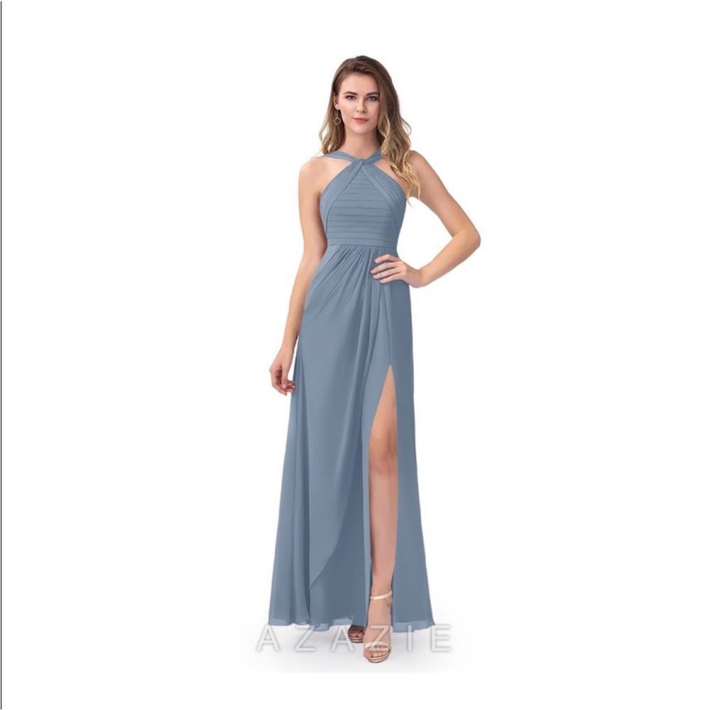 Azazie Mellie Bridesmaids Dress- Dusty Blue